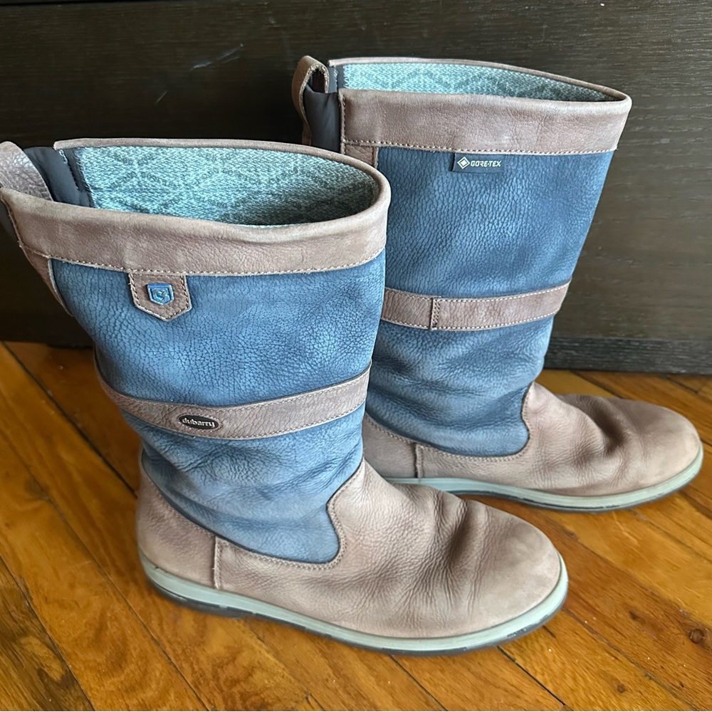 Dubarry Ultima Sailing Boots in Navy/Brown